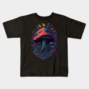 Graffiti style mushroom Kids T-Shirt